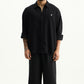 Black Raasta Striped Shirt