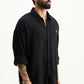 Black Raasta Striped Shirt