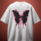 WHITE METAMORPHED BUTTERFLY T-SHIRT