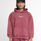 Burgundy washed Hoodie