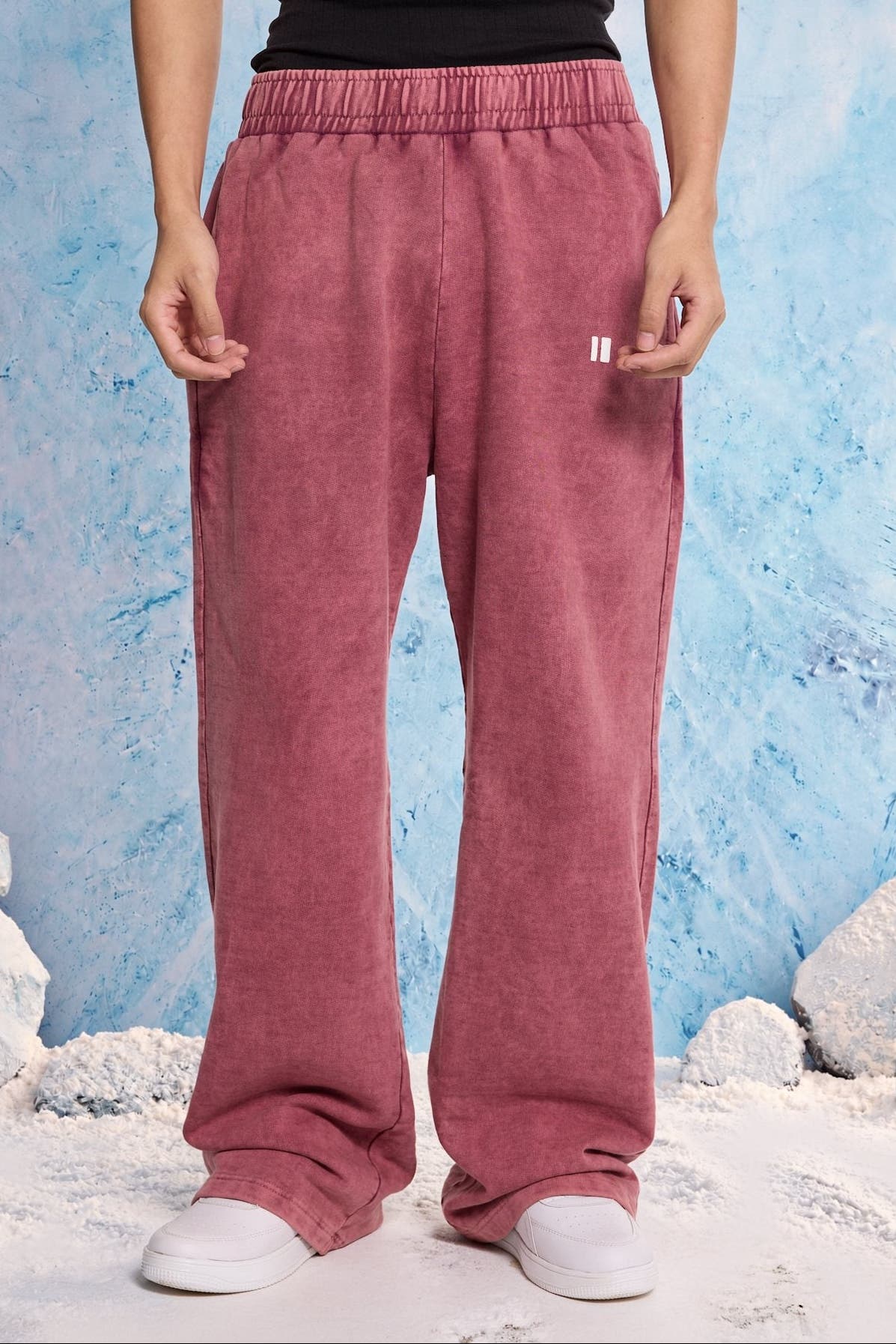 Burgundy washed Sweatpants