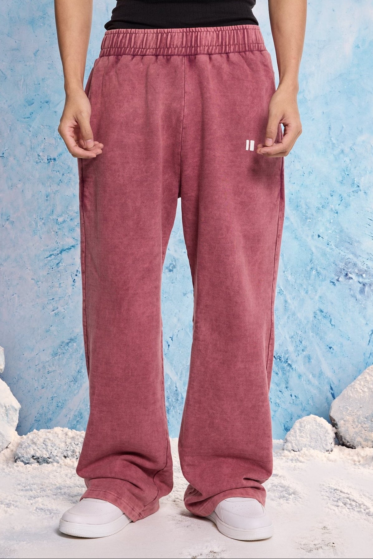 Burgundy washed Sweatpants