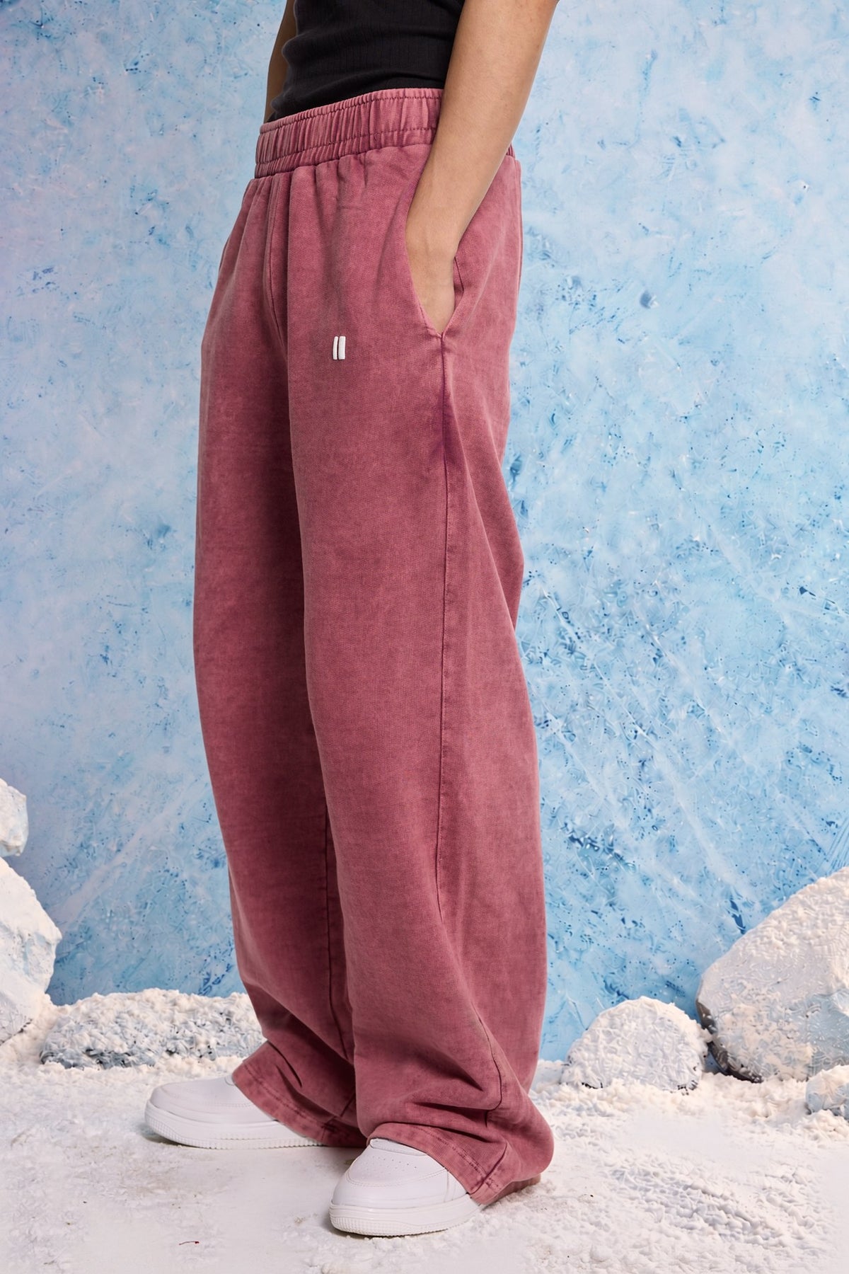 Burgundy washed Sweatpants
