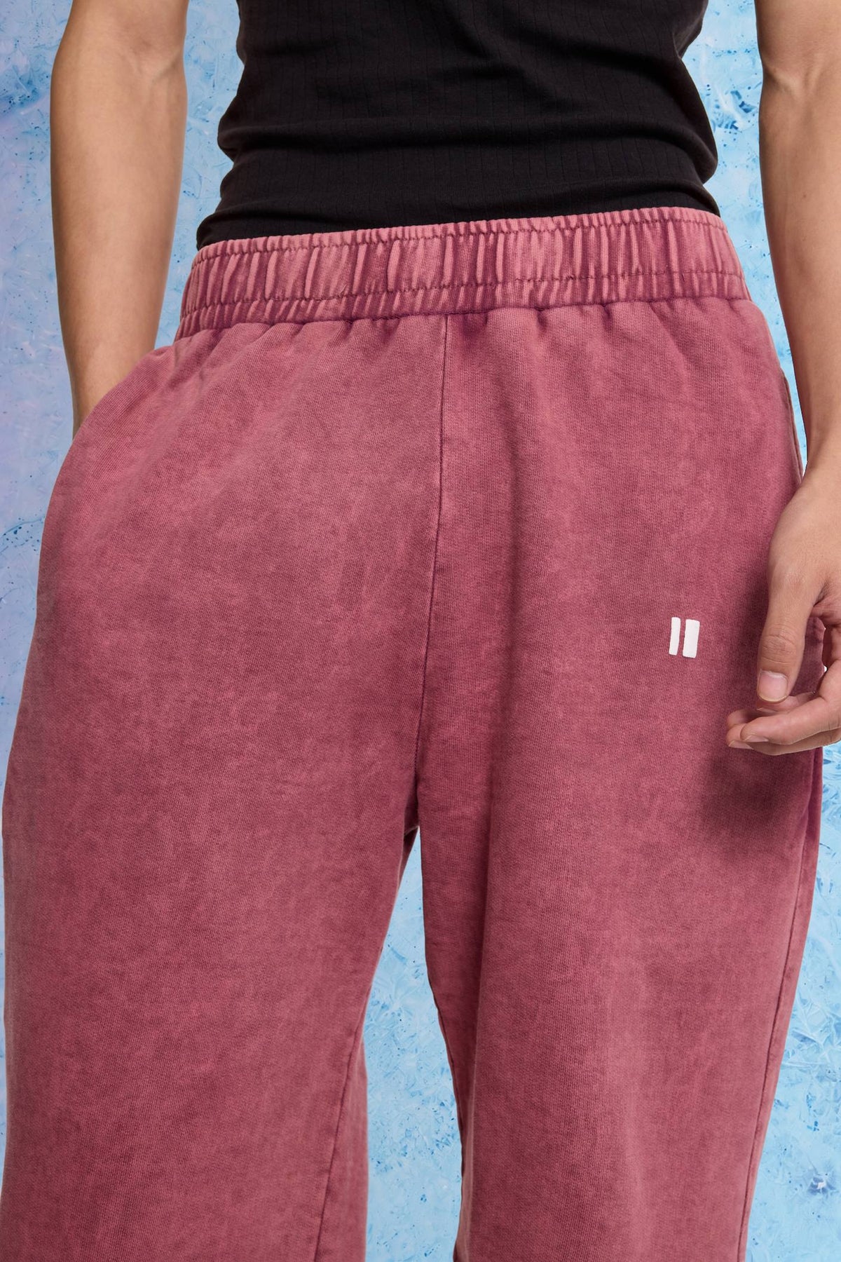 Burgundy washed Sweatpants