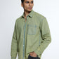 Washed Olive Denim Shirt