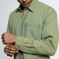 Washed Olive Denim Shirt