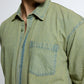 Washed Olive Denim Shirt