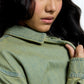Washed Olive Denim Shirt
