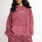 Burgundy washed Hoodie