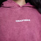 Burgundy washed Hoodie