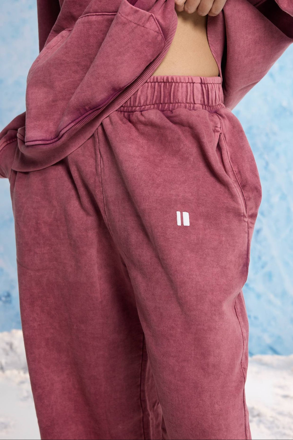 Burgundy washed Sweatpants