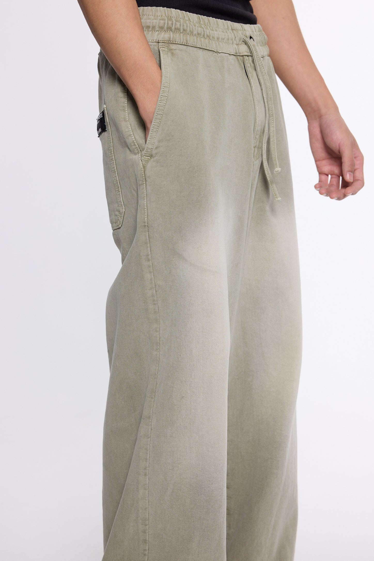 Olive Washed Denim Co-ord Set