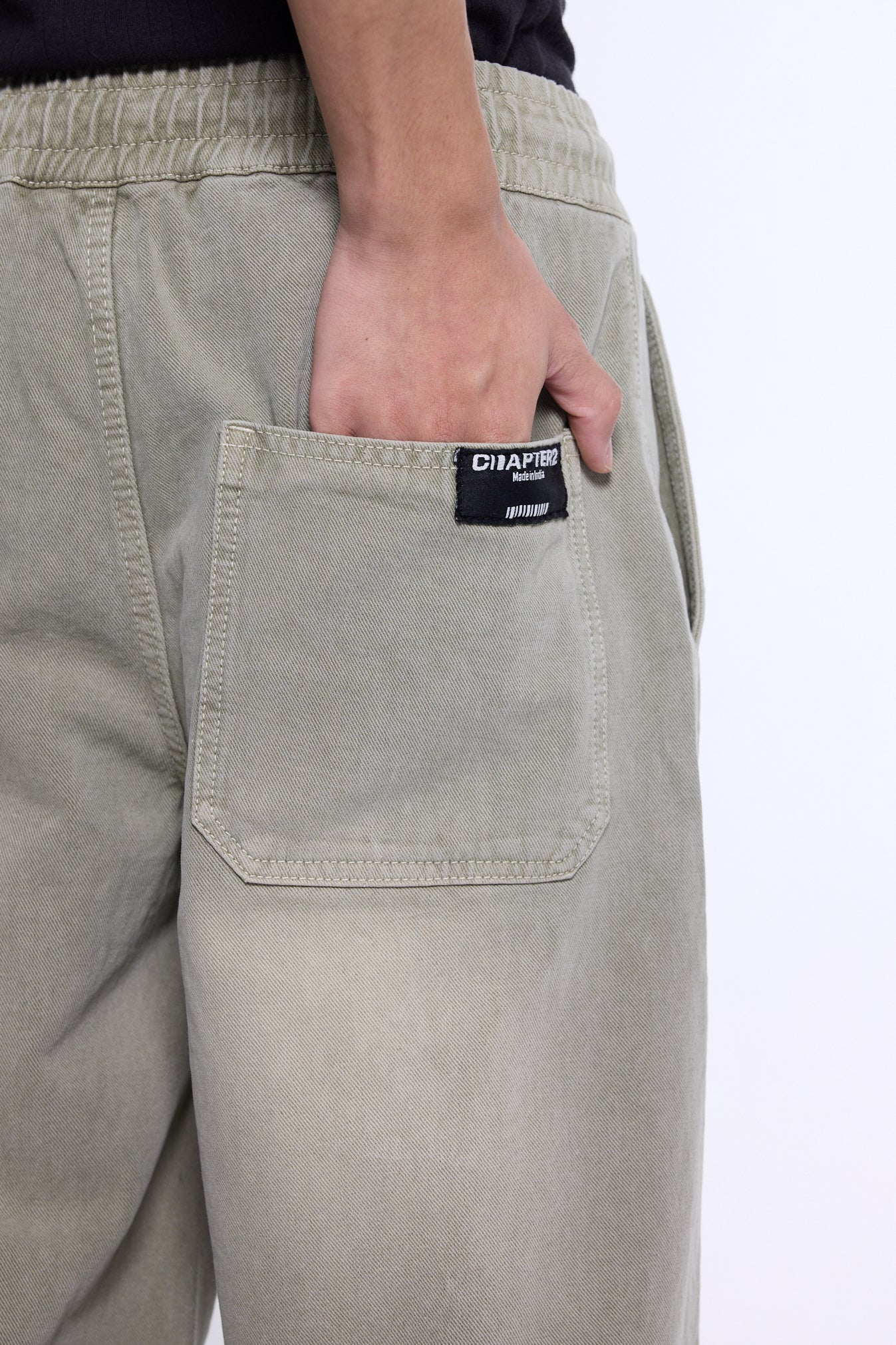 Olive Washed Denim Co-ord Set