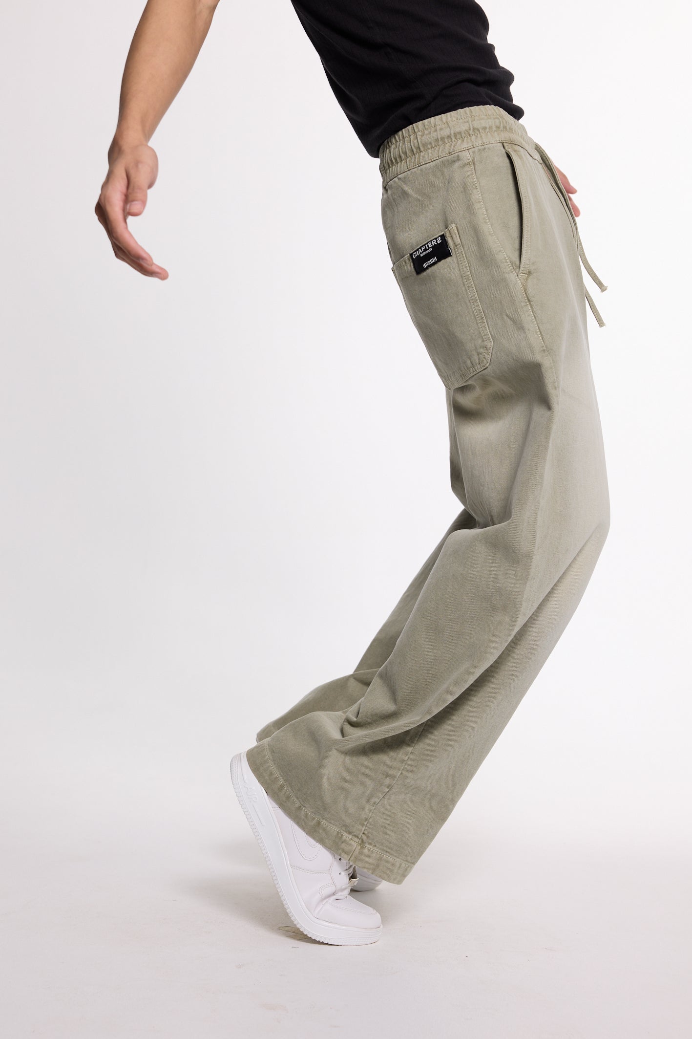 Olive Washed Denim Co-ord Set