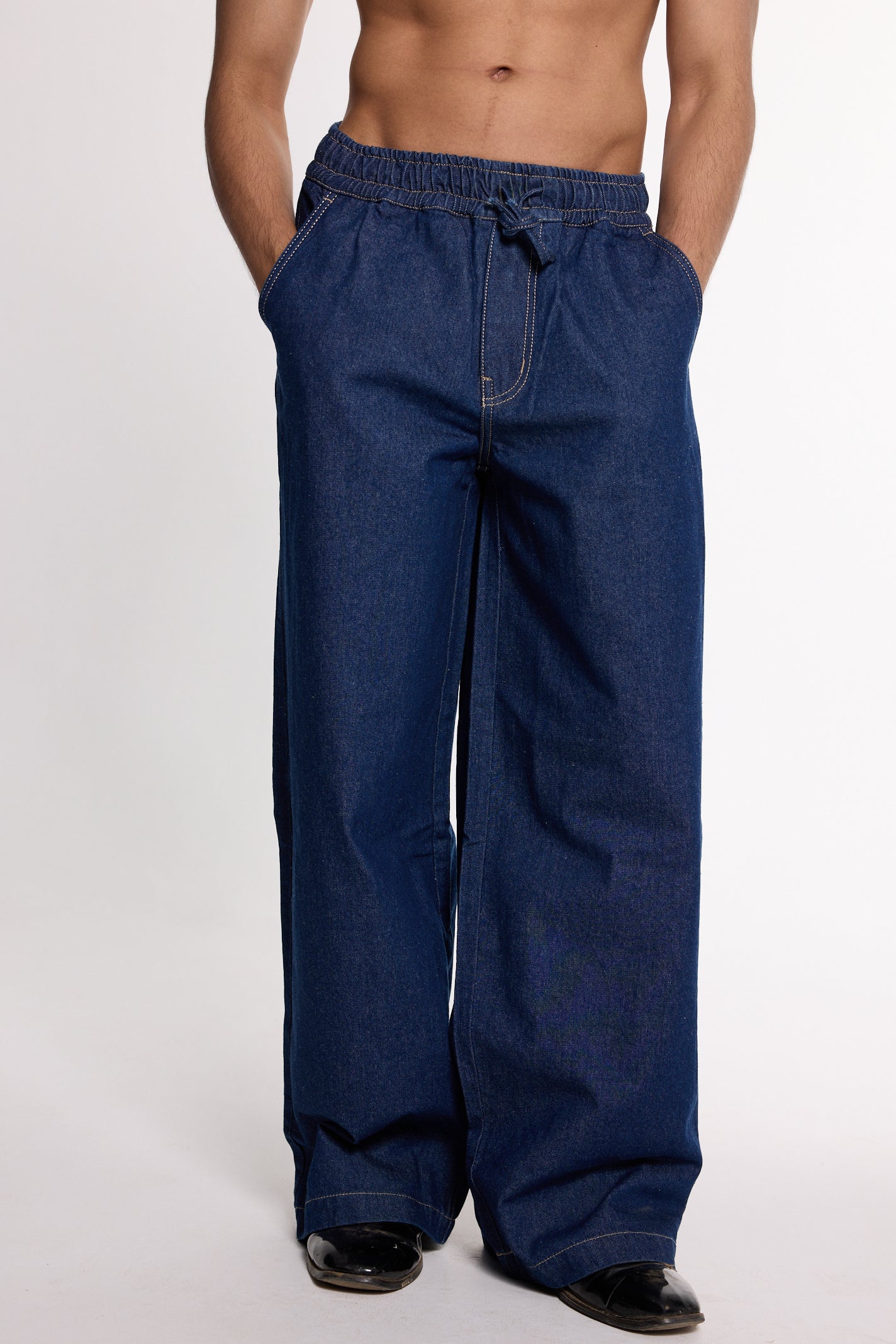 Chapter2Drip Indigo denim joggers