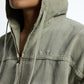 Olive Washed Denim Hoodie