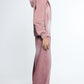 Pink Washed Denim Hoodie