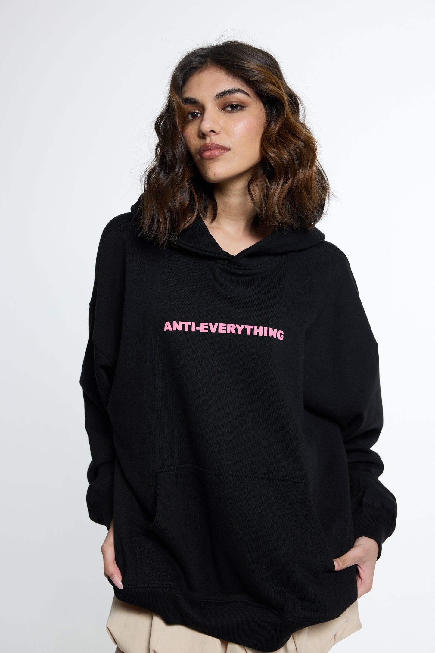 Anti Everything Hoodie Black