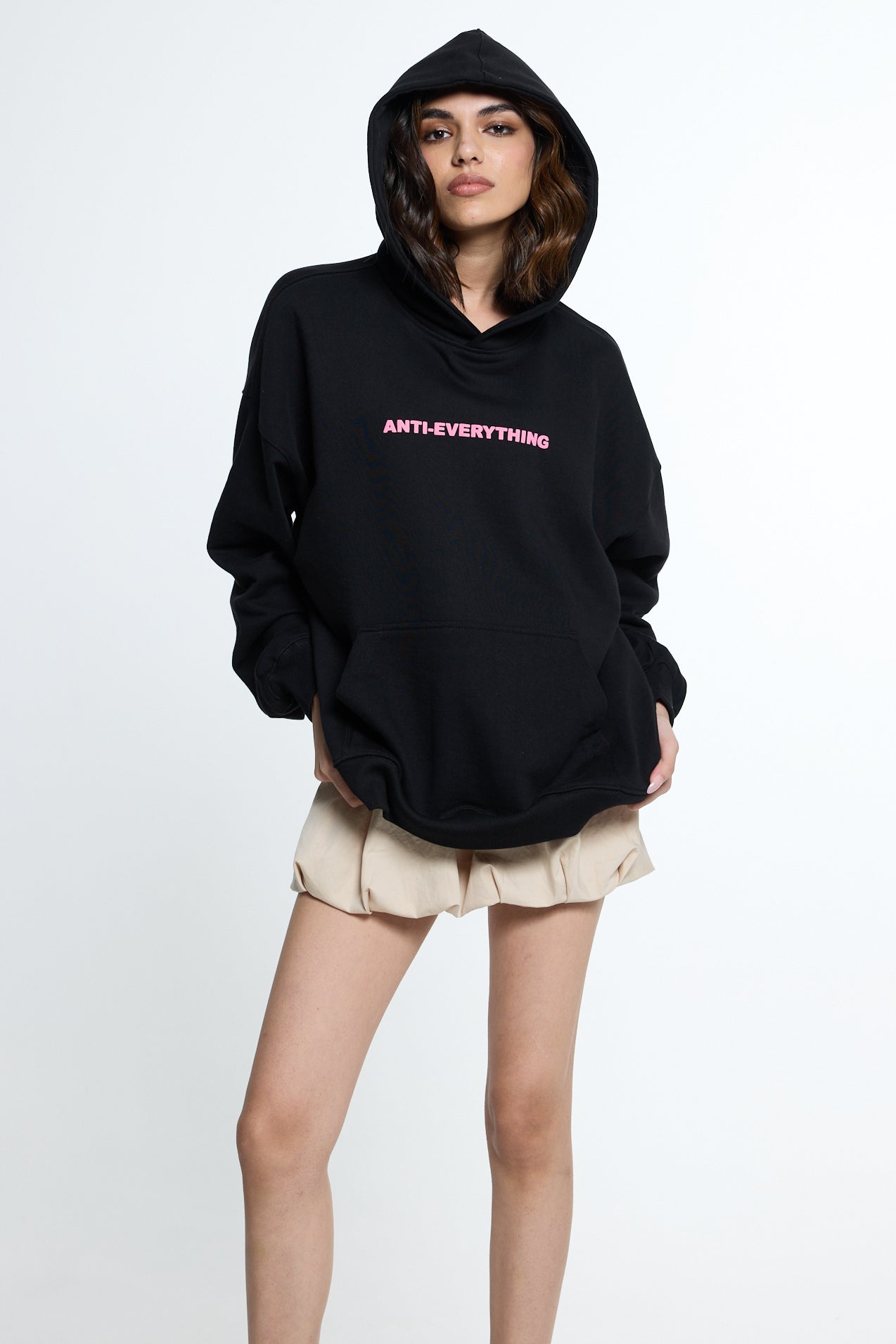 Anti Everything Hoodie Black