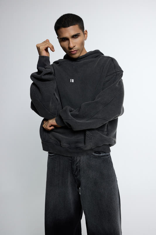 Chapter2Drip Black wash hoodie — view 2