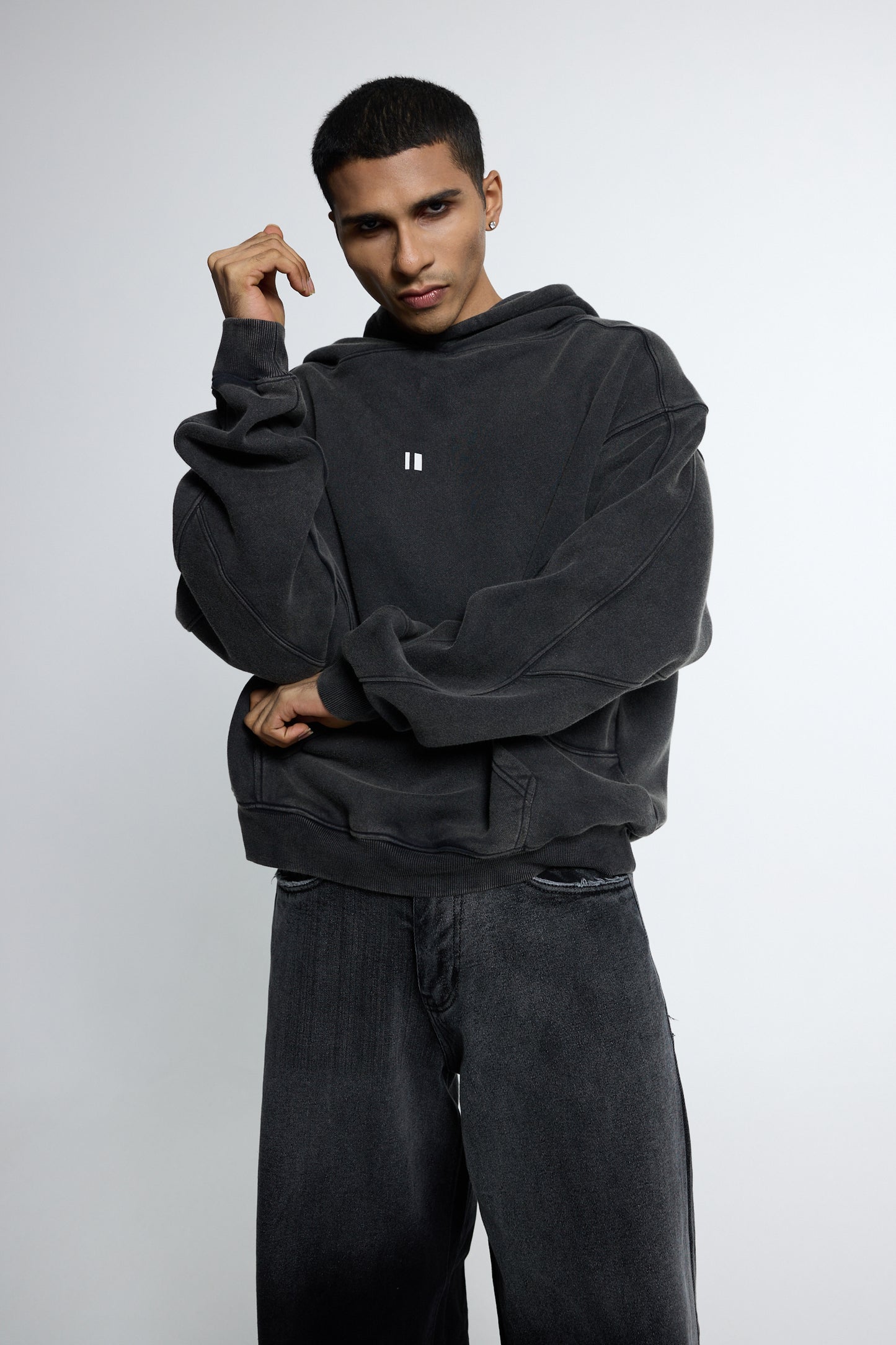 Black Wash Hoodie
