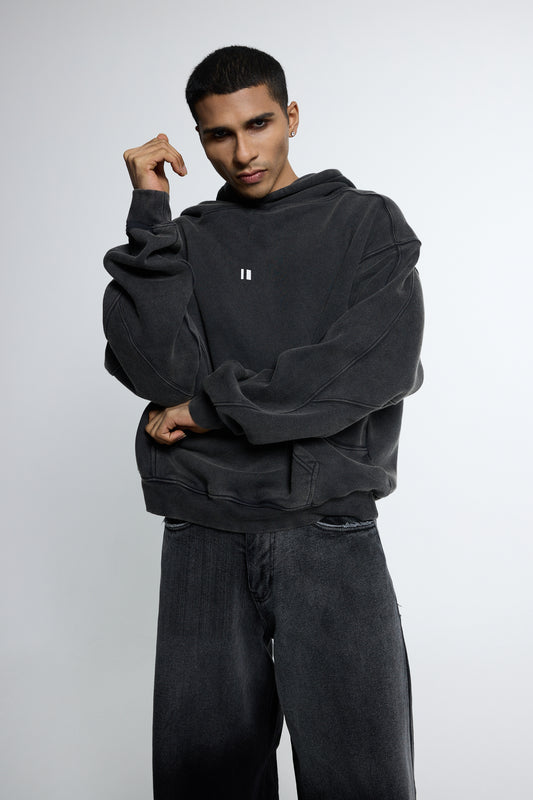 Black Wash Hoodie