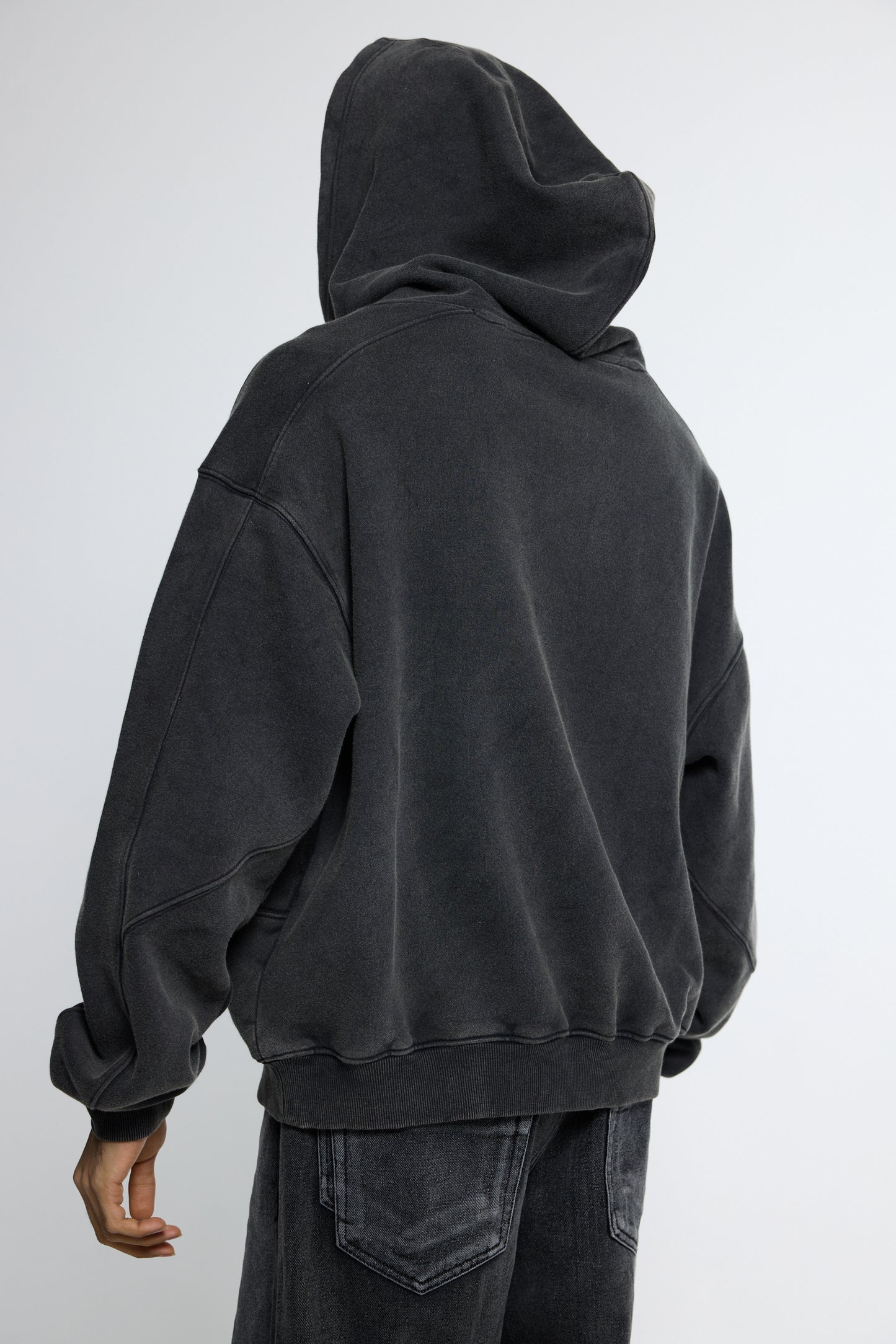 Black Wash Hoodie