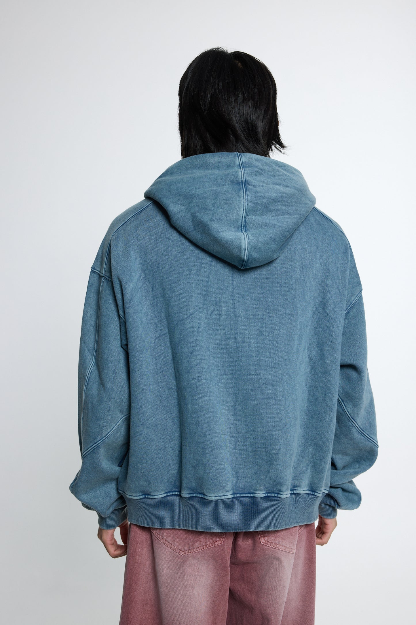 Sea Blue Washed Hoodie