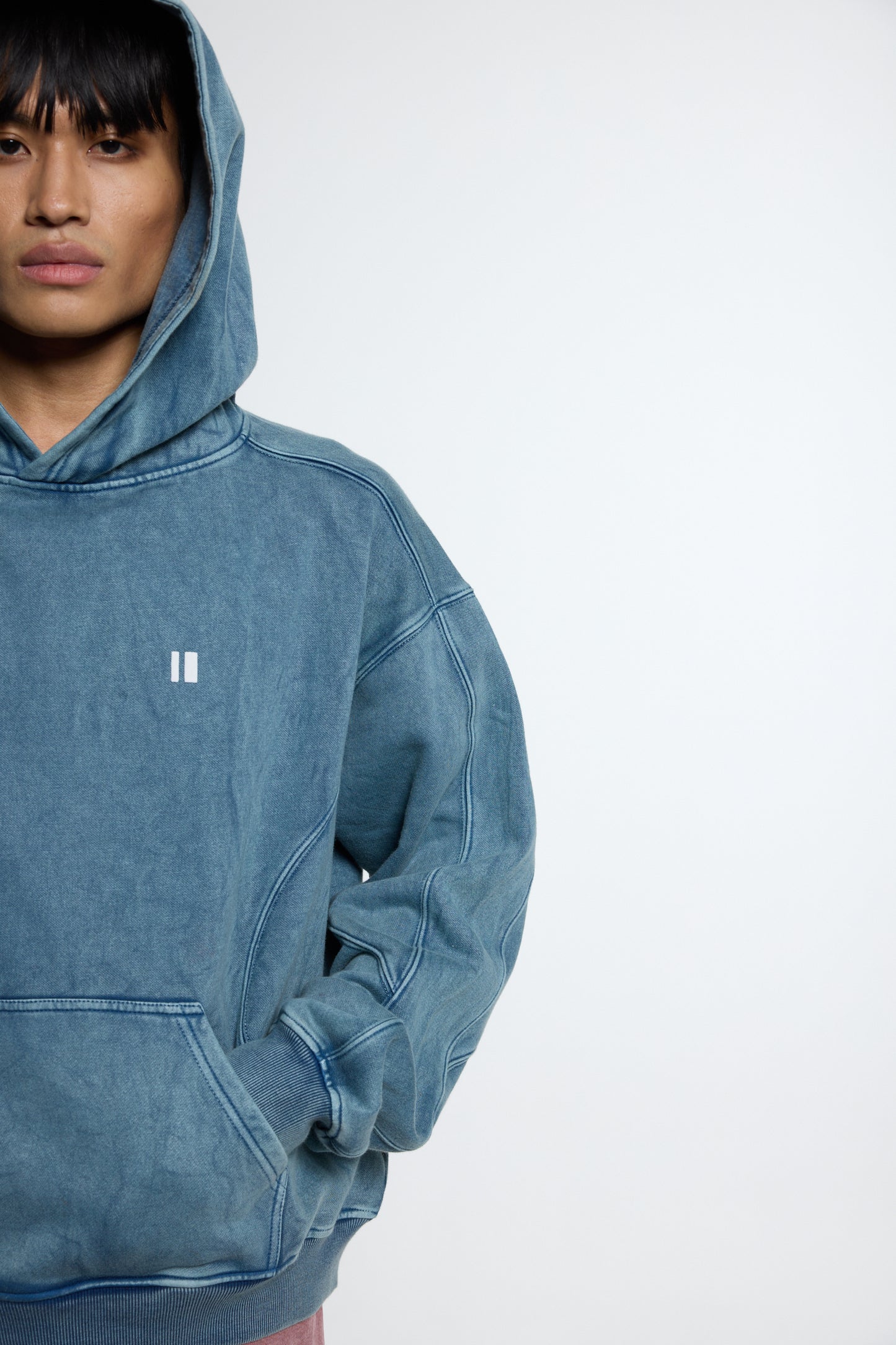 Sea Blue Washed Hoodie
