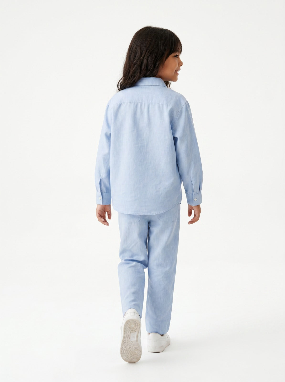 Light Blue Linen Set Jr