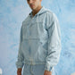 Light Blue Washed Denim Hoodie