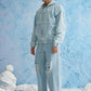 Light Blue Washed Denim Hoodie