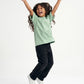 Light Green Solid T-Shirt Jr