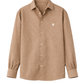 Mocha Brown Linen Shirt Jr