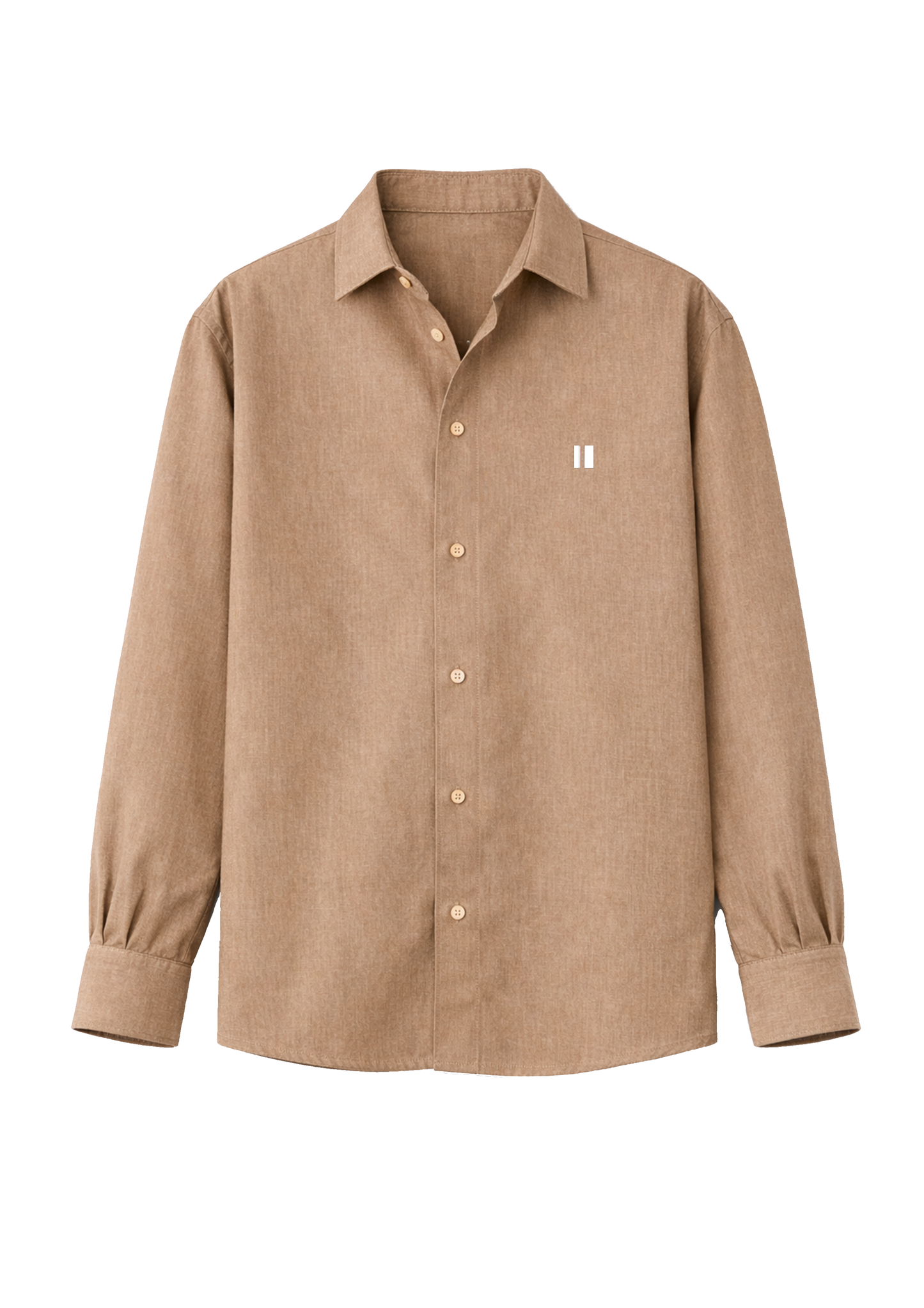 Mocha Brown Linen Shirt Jr