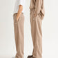Mocha Brown Linen Pant Set of 2