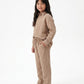 Mocha Brown Linen Set Jr