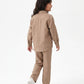 Mocha Brown Linen Set Jr