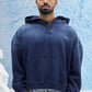 Navy Blue Ombre Polo Hoodie