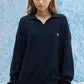 Navy Rib Polo
