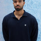 Navy Rib Polo