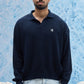 Navy Rib Polo