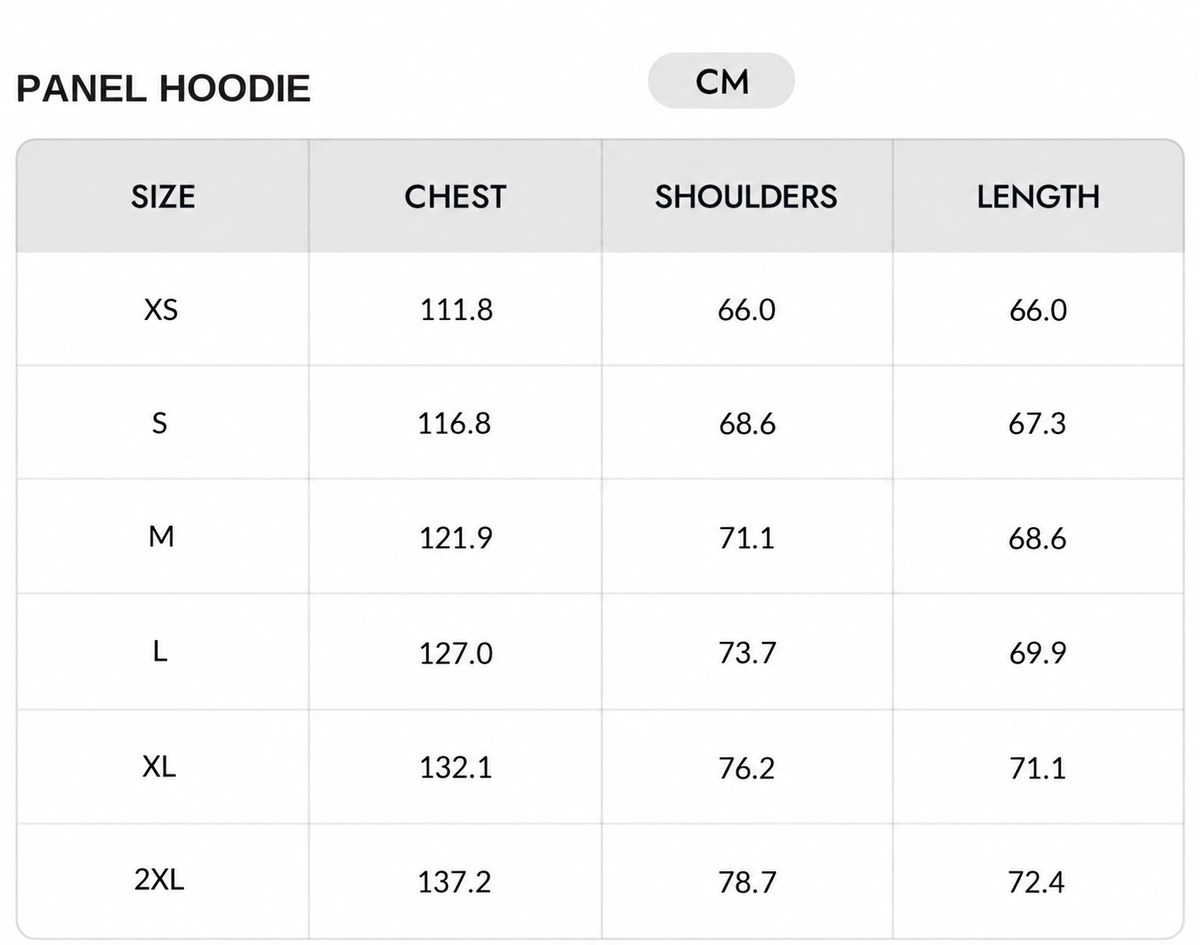 Size chart - CMS