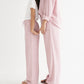 Light Pink Linen Pant Set of 2