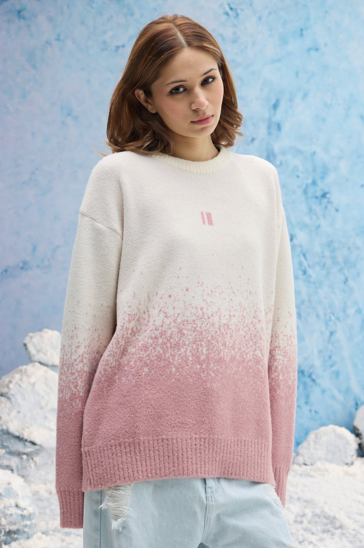 Pink Ombre Sweater