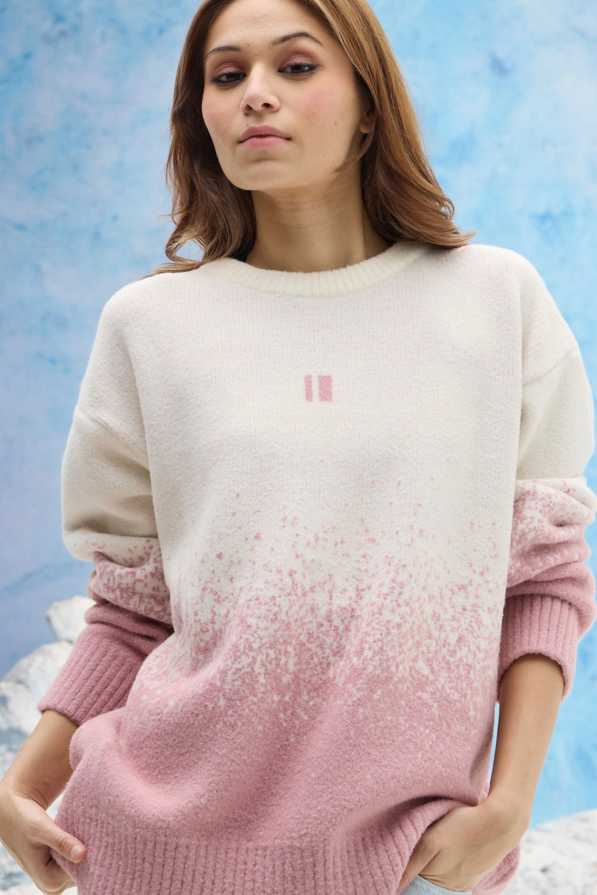 Pink Ombre Sweater
