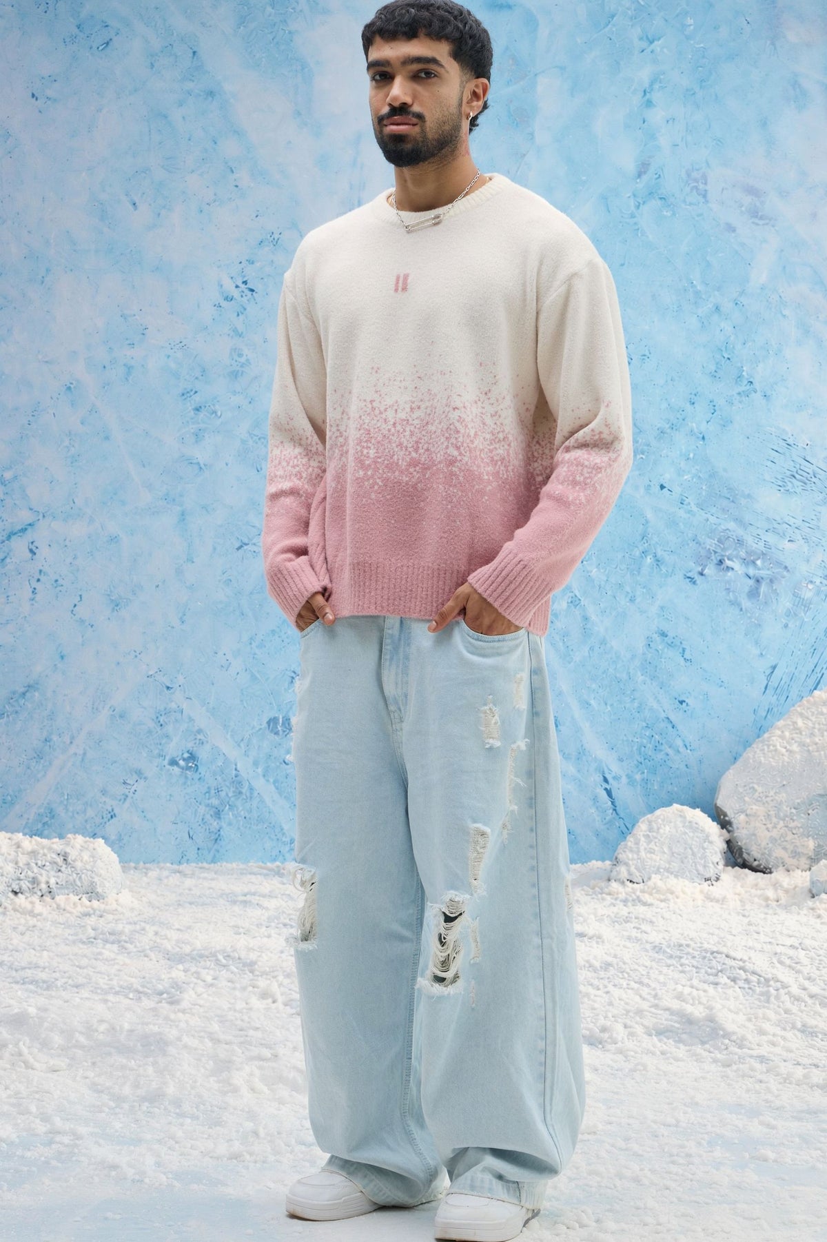 Pink Ombre Sweater