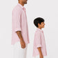 Light Pink Linen Shirt Set of 2
