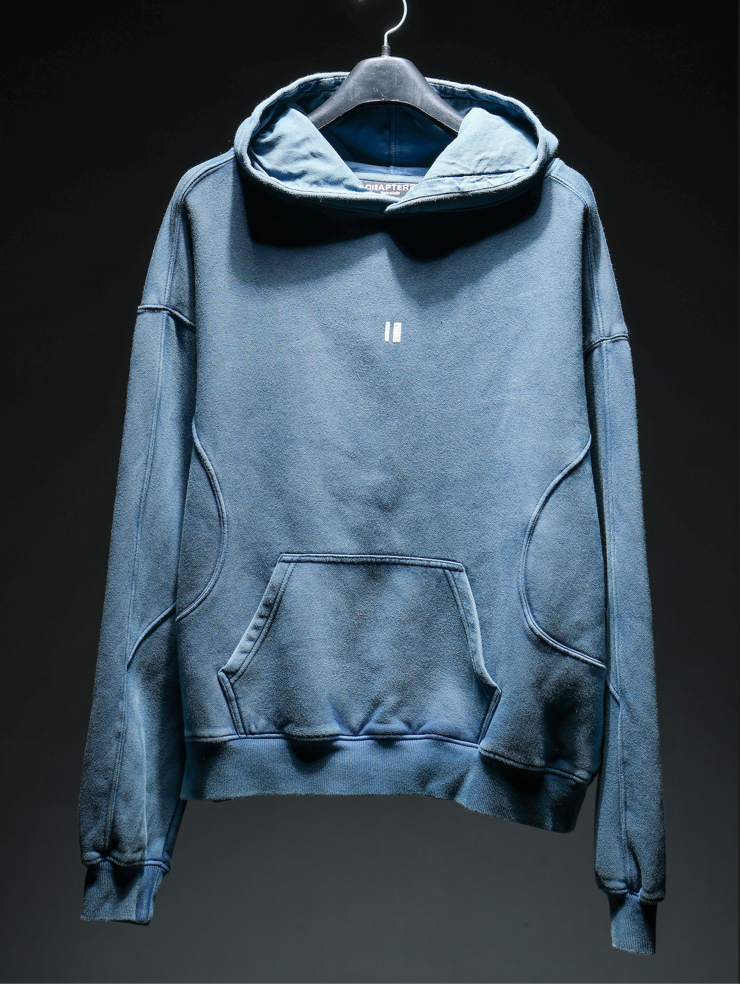 Sea Blue Washed Hoodie
