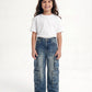 Stone Wash Denim Cargo Jr